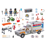 Playmobil action heroes reddingsvoertuig: us ambulance 70936