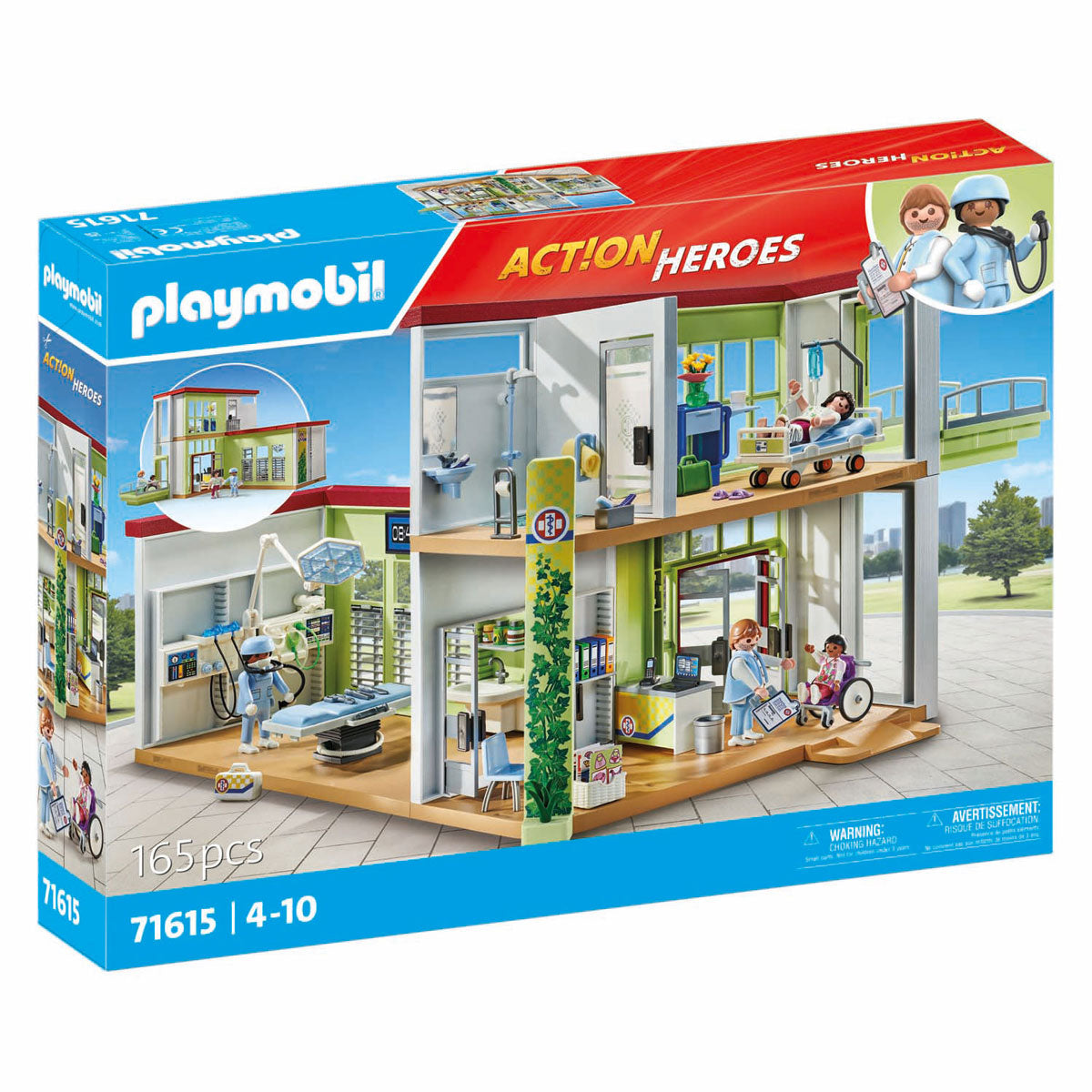 Playmobil action heroes nieuw ziekenhuis 71615