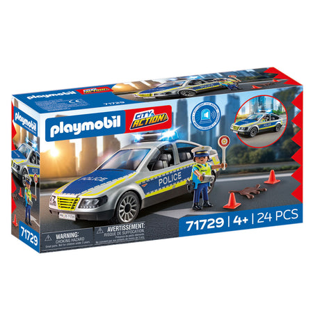 Playmobil action heroes politie patrouille auto 24dlg - 71729