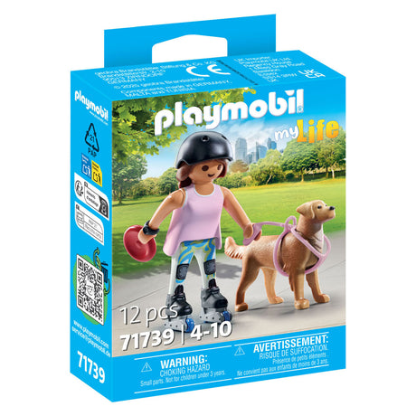Playmobil my life schaatser met retriever - 71739