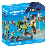Playmobil pirates piraat met ballista - 71795