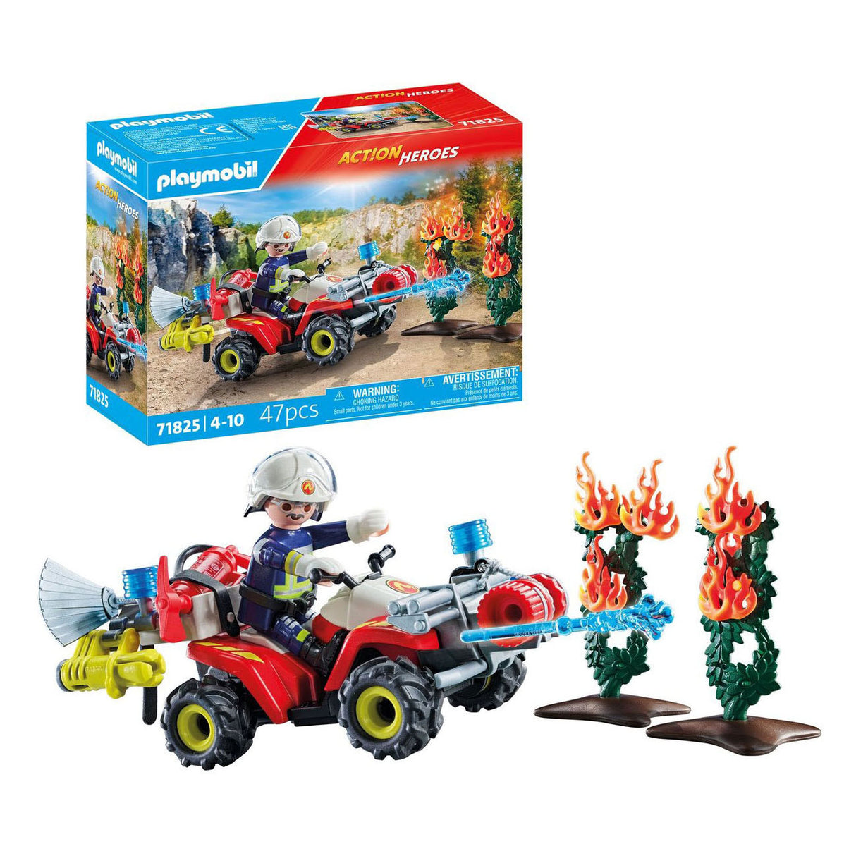 Playmobil action heroes brandweer quad - 71825
