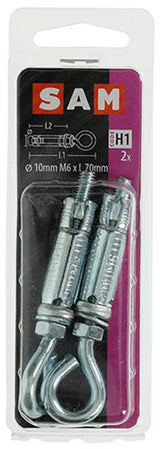 Mack 1019951 - keilbout schroefoog verzinkt2 st m6x70 10x40 | 5 stuks