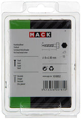 Mack 1018052 - houtdraadbout staal verzinkt 13 st 8 x 80 mm | 5 stuks