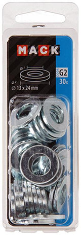 Mack 1018120 - sluitring staal verzinkt 30 st 13 x 24 mm | 5 stuks