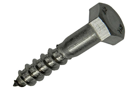 Mack 1020011 - houtdraadbout roestvrijstaal 10 st 8 x 40 mm | 5 stuks