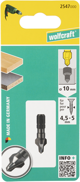 Wolfcraft verzinkboor | ws | 6-kant | ø4-10mm | 1 stuk - 2547000
