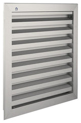 Renson 1006226 - muurrooster inbouw 411 alu f1 300x300mm | 1 stuks
