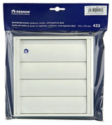 Renson 1006251 - dampkaprooster opbouw 433 alu ral 9010 173x173mm | 2 stuks
