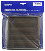 Renson 1006252 - dampkaprooster opbouw 433 alu ral 8019 173x173mm | 2 stuks