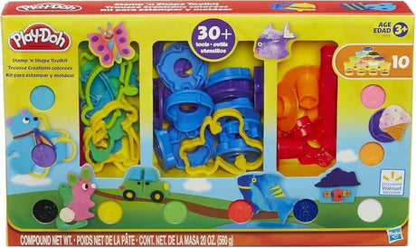Hasbro play-doh toolkit met +30 onderdelen 10 kleipotjes