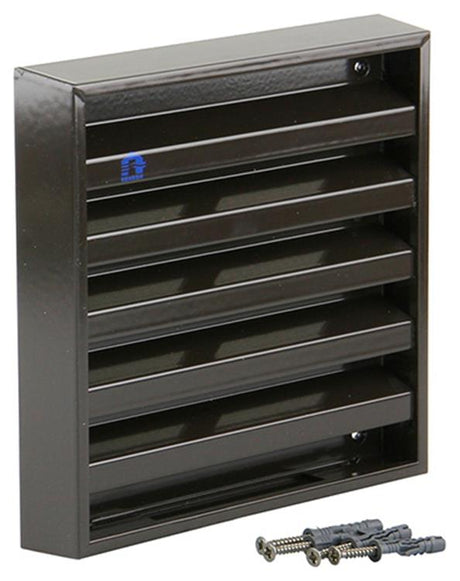 Renson 1006234 - muurrooster opbouw 431 alu ral8019 165x165mm | 2 stuks