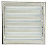 Renson 1006236 - muurrooster opbouw 431 alu ral 9010 225x225mm | 2 stuks
