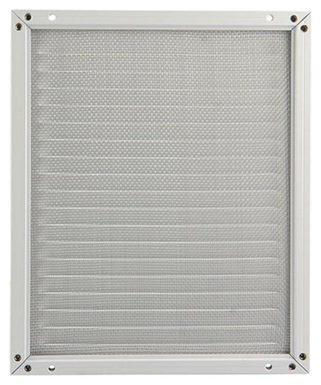 Renson 1006351 - schoepenrooster + kader + mug.opbouw 437 ral9010 200x250mm | 2 stuks