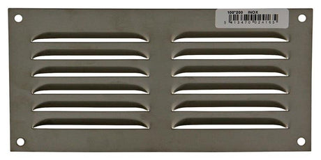 Renson 1006358 - schoepenrooster vlak 438 inox 200x100mm | 5 stuks