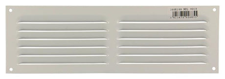 Renson 1006312 - schoepenrooster vlak alu ral 9010 300x100mm | 10 stuks
