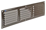 Renson 1006317 - schoepenrooster vlak alu ral 8019 400x100mm | 10 stuks