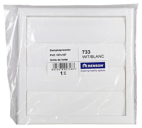 Renson 1006750 - dampkproost.pvc733 wit 187x187mm | 1 stuks