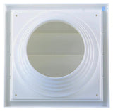Renson 1006385 - dampkaprooster 4 klep 742 dia pvc ral 9010 ø100-130 | 2 stuks