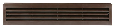 Renson 1006388 - deurrooster 761 pvc ral 8019 450x90mm | 2 stuks