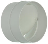 Renson 1006398 - pvc verbindingsstuk + terugslagklep 7007 wit ø 100 | 2 stuks