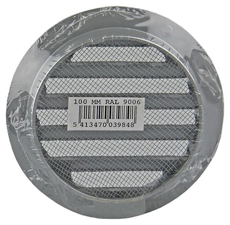 Renson 1006258 - ronde rooster inbouw 434 r alural 9006 ø 100 | 10 stuks