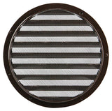 Renson 1006272 - ronde rooster inbouw 434 r alural 8019 ø 200 | 5 stuks
