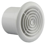Renson 1006439 - mechanische ventilator rond st. 7131 r wit ø 100 | 2 stuks