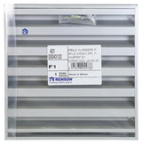 Renson 1013929 - opbouwmuurrooster alu natuur 431 225x225mm | 2 stuks