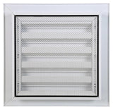Renson 1006610 - inbouw muurrooster 411 ral 9010 200x200mm | 2 stuks