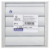 Renson 1013526 - lamellenrooster alu natuur 433 173x173mm | 2 stuks