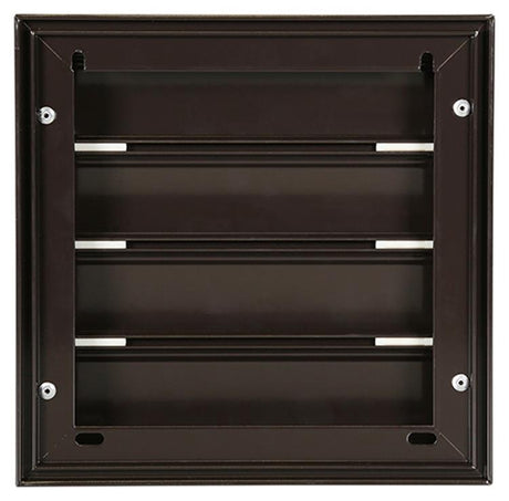 Renson 1013923 - lamellenrooster alu bruin 433 173x173mm | 2 stuks