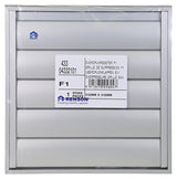 Renson 1013924 - lamellenrooster alu natuur 433 210x210mm | 2 stuks