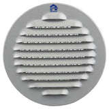 Renson 1008240 - schoepenrooster rond inb. 435 r alu ral 9006 ø 80 | 12 stuks