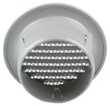 Renson 1008240 - schoepenrooster rond inb. 435 r alu ral 9006 ø 80 | 12 stuks