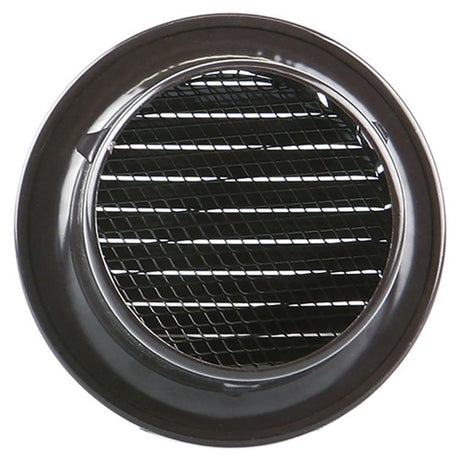 Renson 1008242 - schoepenrooster rond inb. 435 r alu ral 8019 ø 80 | 12 stuks