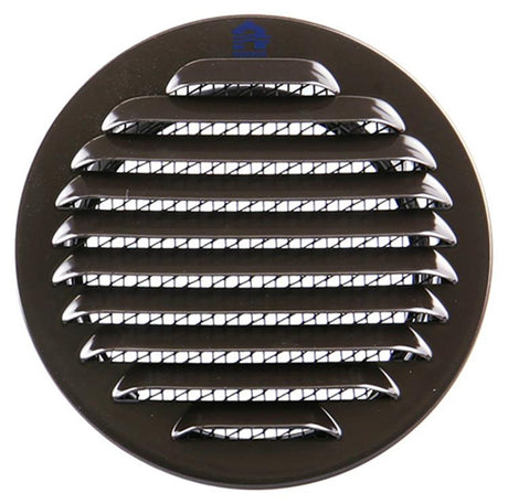 Renson 1008245 - ronde schoepenrooster inb. 435 r ral 8019 ø 100 | 8 stuks