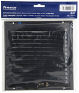 Renson 1057987 - opbouw schoepenr kader gaas 437 (200x200) ral 9005 zwart | 2 stuks