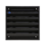 Renson 1058000 - opbouwmuurrooster met gaas 431 (165x165) ral 9005 zwart | 2 stuks