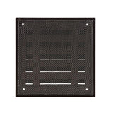 Renson 1058000 - opbouwmuurrooster met gaas 431 (165x165) ral 9005 zwart | 2 stuks