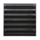 Renson 1058001 - opbouwmuurrooster met gaas 431 (225x225) str 9005 zwart | 2 stuks