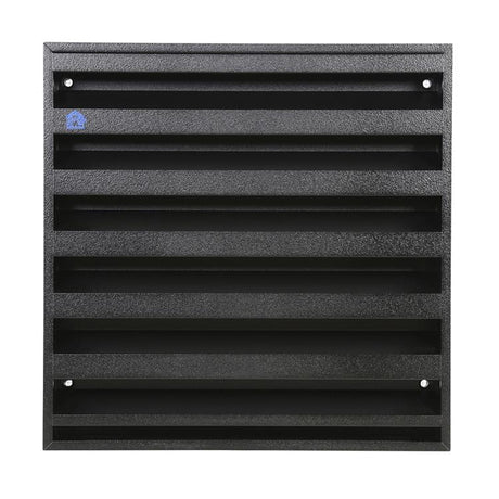 Renson 1058001 - opbouwmuurrooster met gaas 431 (225x225) str 9005 zwart | 2 stuks