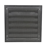 Renson 1058001 - opbouwmuurrooster met gaas 431 (225x225) str 9005 zwart | 2 stuks