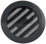 Renson 1057993 - inbouw rond schoepenr met gaas434r dia 100 ral 9005 zwart | 10 stuks