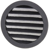 Renson 1057995 - inbouw rond schoepenr met gaas434r dia 150 ral 9005 zwart | 10 stuks