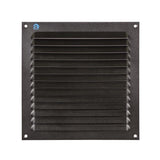 Renson 1061639 - opbouw schoepenrooster 436 200x200 ral 9005 zwart | 10 stuks