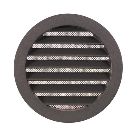 Renson 1062420 - inbouw ronde rooster alu 434r (dia 125) structuur 7016 | 10 stuks