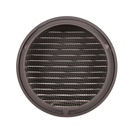 Renson 1062425 - inb.schoepenrooster rond alu 435r (dia 150) structuur 7016 | 5 stuks