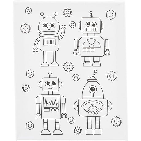 Creativ company https: www.cchobby.nl schildercanvas-met-print-robots-d-1-6-cm-afm-24x30-cm-360-gr-1-stuk