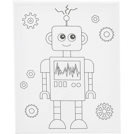 Creativ company https: www.cchobby.nl schildercanvas-met-print-robot-d-1-6-cm-afm-24x30-cm-360-gr-1-stuk